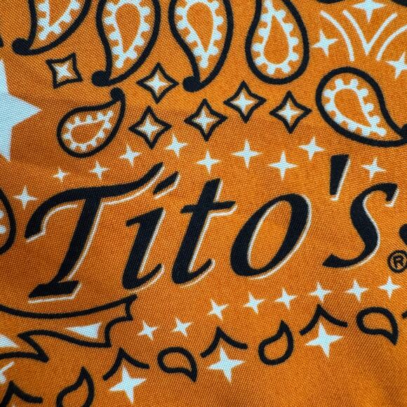 Tito's Handmade Vodka Orange Lightweight Bandana Unisex - Picture 3 of 5